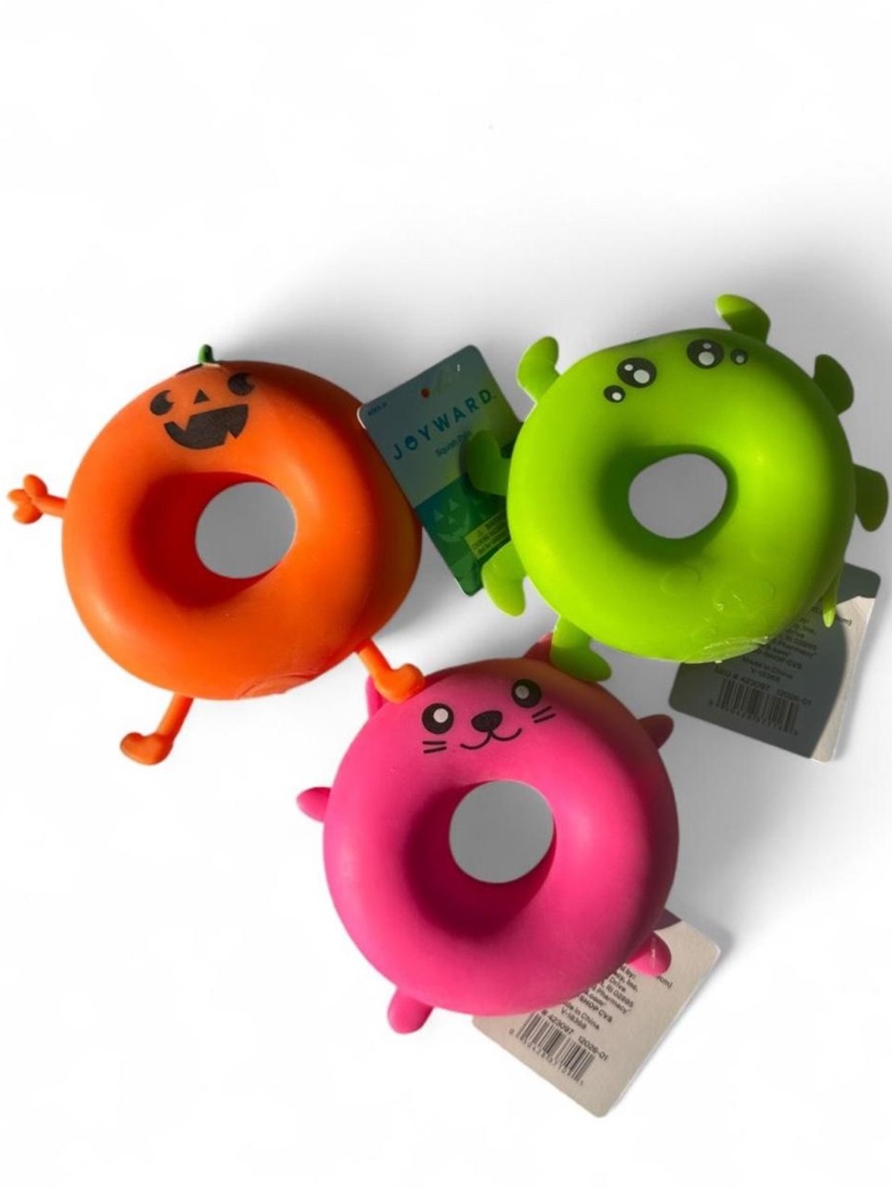 Squishy pals Halloween Trio- Pumpkin, Monster and Kitty squishy fidget toys